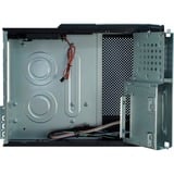 Inter-Tech IT-607 Desktop Sort, Towerkabinet Sort, Desktop, PC, Sort, micro ATX, Mini-ITX, 1x 80 mm, 80 mm