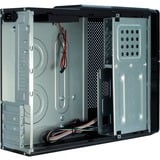 Inter-Tech IT-607 Desktop Sort, Towerkabinet Sort, Desktop, PC, Sort, micro ATX, Mini-ITX, 1x 80 mm, 80 mm