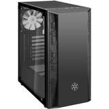 SilverStone FARA B1 RGB Tower Sort, Towerkabinet Sort, Tower, PC, Sort, ATX, micro ATX, Mini-ITX, Plast, Stål, Hærdet glas, Blå, Grøn, Rød