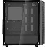 SilverStone FARA B1 RGB Tower Sort, Towerkabinet Sort, Tower, PC, Sort, ATX, micro ATX, Mini-ITX, Plast, Stål, Hærdet glas, Blå, Grøn, Rød