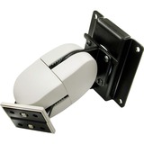 Ergotron 100 Series Double Pivot 61 cm (24"), Wall Mount Sort, 61 cm (24"), 10,4 kg, 75 x 75 mm, 100 x 100 mm, 0 - 180°, Metal