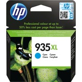 HP Original 935XL-blækpatron med høj kapacitet, cyan cyan, Højt (XL) udbytte, Pigmentbaseret blæk, 9,5 ml, 825 Sider, 1 stk