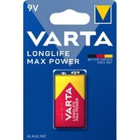 VARTA 9V Engangsbatteri Alkaline Engangsbatteri, 9V, Alkaline, 9 V, 1 stk, Orange, Rød