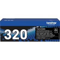 Brother TN320BK tonerpatron 1 stk Original Sort Sort, 2500 Sider, Sort, 1 stk, Detail