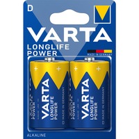 VARTA -4920/2B Husholdningsbatterier Engangsbatteri, D, Alkaline, 1,5 V, 2 stk, Blå, Guld