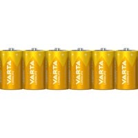 VARTA Longlife Extra D, 6x Engangsbatteri Alkaline 6x, Engangsbatteri, D, Alkaline, 1,5 V, 6 stk, Blå, Gul