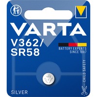 VARTA -V362 Husholdningsbatterier Engangsbatteri, Sølvoxid (S), 1,55 V, 1 stk, Sølv, 2,1 mm