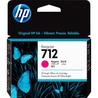 HP 712 DesignJet-blækpatron, magenta, 29 ml magenta, 29 ml, Standard udbytte, Farvebaseret blæk, 29 ml, 1 stk, Enkelt pakke