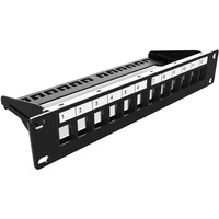 Digitus DN-91420 patch panel 1U Sort, Sort, Reolmontering, 1U, 270 mm, 120 mm, 171,212 g