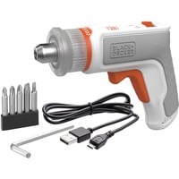 BLACK+DECKER Skruetrækker Hvid/Orange