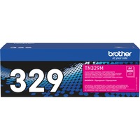 Brother TN-329M tonerpatron 1 stk Original Magenta 6000 Sider, Magenta, 1 stk