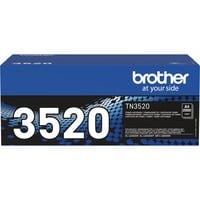 Brother TN-3520 tonerpatron 1 stk Original Sort 20000 Sider, Sort, 1 stk