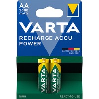 VARTA 05716 Genopladeligt batteri AA Nikkel-Metalhydrid (NiMH) Genopladeligt batteri, AA, Nikkel-Metalhydrid (NiMH), 1,2 V, 2 stk, 2600 mAh