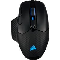 Corsair DARK CORE RGB SE mus Højre hånd RF Wireless + Bluetooth + USB Type-A Optisk 18000 dpi, Gaming mus Sort, Højre hånd, Optisk, RF Wireless + Bluetooth + USB Type-A, 18000 dpi, Sort