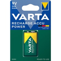 VARTA -56722/1 Husholdningsbatterier Genopladeligt batteri, 9V, Nikkel-Metalhydrid (NiMH), 8,4 V, 1 stk, 200 mAh