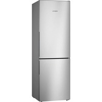 Bosch Serie 4 KGV36VLEA køle-/fryseskab Fritstående 308 L E Rustfrit stål, Køleskab / fryser rustfrit stål, 308 L, SN-T, 7 kg/24t, E, Frisk zone, aflukke, Rustfrit stål