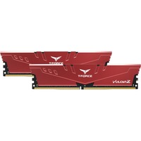 Team Group VULCAN Z hukommelsesmodul 16 GB 2 x 8 GB DDR4 3200 Mhz Rød, 16 GB, 2 x 8 GB, DDR4, 3200 Mhz, 288-pin DIMM