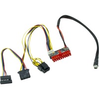 Inter-Tech 88882193 intern strømkabel, Adapter ATX (20-pin), SATA 15-pin + Molex (4-pin), Lige, Lige, Flerfarvet, 35 mm