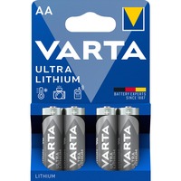 VARTA 4x AA Lithium Engangsbatteri Engangsbatteri, AA, Lithium, 1,5 V, 4 stk, 2900 mAh