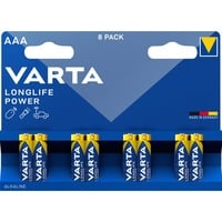 VARTA 1x8 High Energy AAA LR 03 Engangsbatteri Alkaline Engangsbatteri, AAA, Alkaline, 1,5 V, 8 stk, Blå