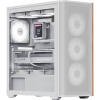 Aerocool Towerkabinet Hvid/træ