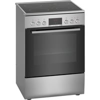 Bosch Serie 4 HKR39C250 komfur og ovn Fritstående komfur Keramisk Sort, Grå A, Komfur sæt rustfrit stål, Fritstående komfur, Sort, Grå, Dreje, Berøring, Krom, Front, 1,2 m