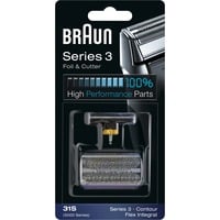 Braun Series 3 31S Barberingshoved, Klinge Sølv, Barberingshoved, 1 hoved(er), Sort, Plast, Metal, Braun, geschikt voor de scheerapparaten 390cc, 370, 5895, 5875