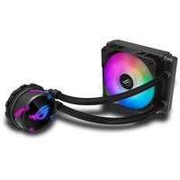 ASUS ROG STRIX LC 120 RGB Processor Alt-i-en væskekøler 12 cm Sort, Vandkøling Sort, Alt-i-en væskekøler, 12 cm, 80,95 kubikfod/min., 137,5 m³/t, Sort