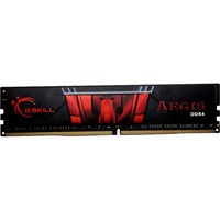 G.Skill 4GB DDR4-2400 RAM-modul 2400 Mhz, Hukommelse 4 GB, 1 x 4 GB, DDR4, 2400 Mhz, 288-pin DIMM, Sort, Rød