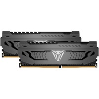 Patriot Viper Steel PVS416G300C6K hukommelsesmodul 16 GB 2 x 8 GB DDR4 3000 Mhz grå, 16 GB, 2 x 8 GB, DDR4, 3000 Mhz, 288-pin DIMM