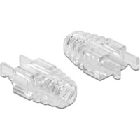 DeLOCK 86471 kabelstøvle Transparent 20 stk, knæbeskyttelse gennemsigtig, RJ-45, Transparent, 20 stk