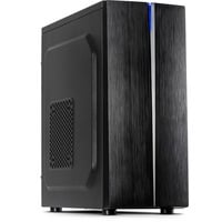 Inter-Tech B-48 Midi Tower Sort, Towerkabinet Sort, Midi Tower, PC, Sort, ATX, micro ATX, 15 cm, 35 cm