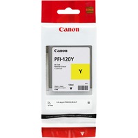 Canon PFI-120Y blækpatron 1 stk Original Gul Gul, Pigmentbaseret blæk, 130 ml, 1 stk, Enkelt pakke