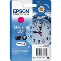 Epson Alarm clock C13T27034012 blækpatron 1 stk Original Standard udbytte Magenta Standard udbytte, Pigmentbaseret blæk, 3,6 ml, 300 Sider, 1 stk