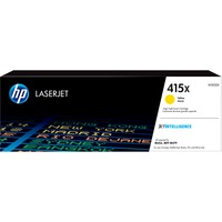 HP 415X Original LaserJet-tonerpatron med høj kapacitet, gul gul, 6000 Sider, Gul, 1 stk