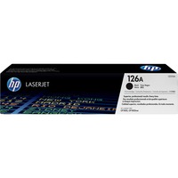 HP Original 126A LaserJet-tonerpatron, sort Sort, sort, 1200 Sider, Sort, 1 stk, Detail