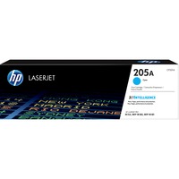 HP Original 205A LaserJet-tonerpatron, cyan cyan, 900 Sider, Blå, 1 stk