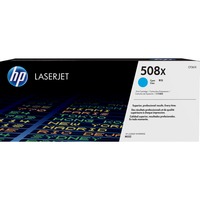 HP Original 508X LaserJet-tonerpatron med høj kapacitet, cyan cyan, 9500 Sider, Blå, 1 stk