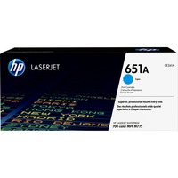 HP Original 651A LaserJet-tonerpatron, cyan Gul, cyan, 16000 Sider, Blå, 1 stk