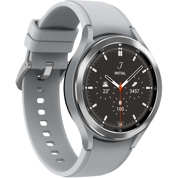 Samsung Galaxy Watch4 3,56 cm (1.4") Super AMOLED 46 mm 4G Sølv GPS (satellit),