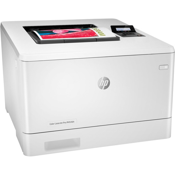 HP Color LaserJet Pro M454dn, Print, Dobbeltsidet udskrivning, Farve laserprinter Hvid, Dobbeltsidet udskrivning, Laser, Farve,
