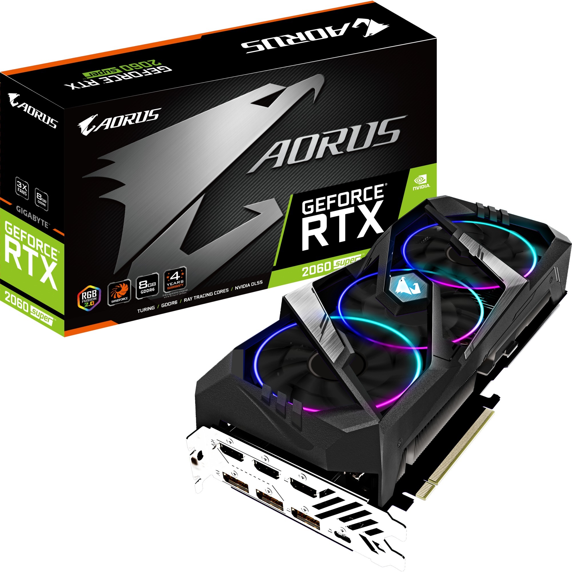 Gigabyte Gv N206saorus 8gc Grafikkort Geforce Rtx 2060 Super 8 Gb